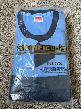 Vintage Polo Pajama Set Stanfield’s Large Made in Canada Deadstock Sealed